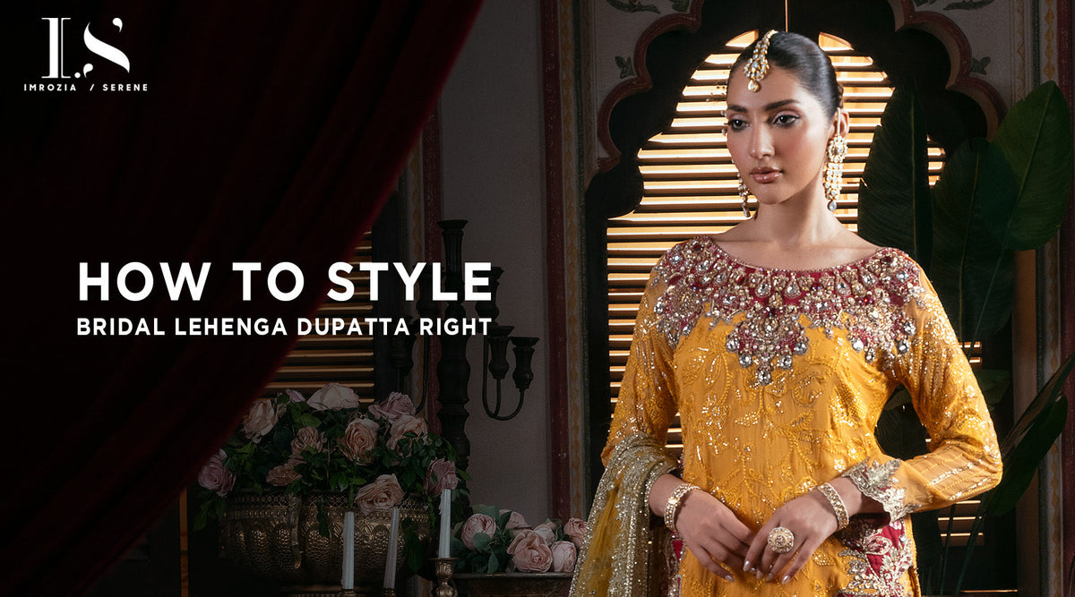 How to Style Bridal Lehenga Dupatta Right